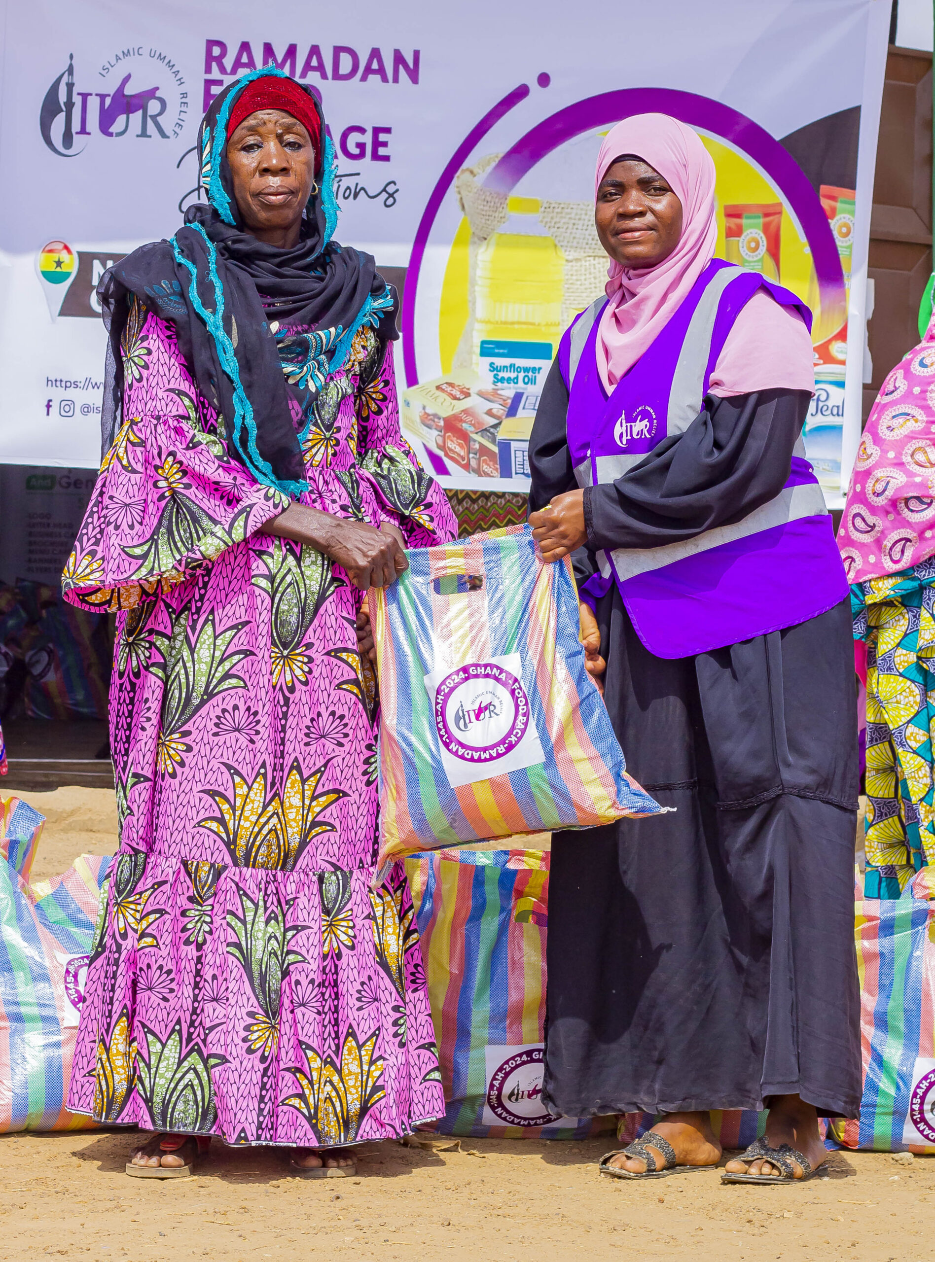 Ramadan food pack donation to 100 widows in Northern Ghana